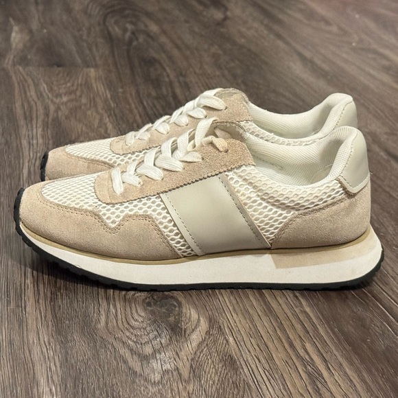 Greats Sneakers Unisex Beige White Brooklyn McCarren Mesh Sneakers Sz 7.5W/5.5M‍ - Picture 2 of 10